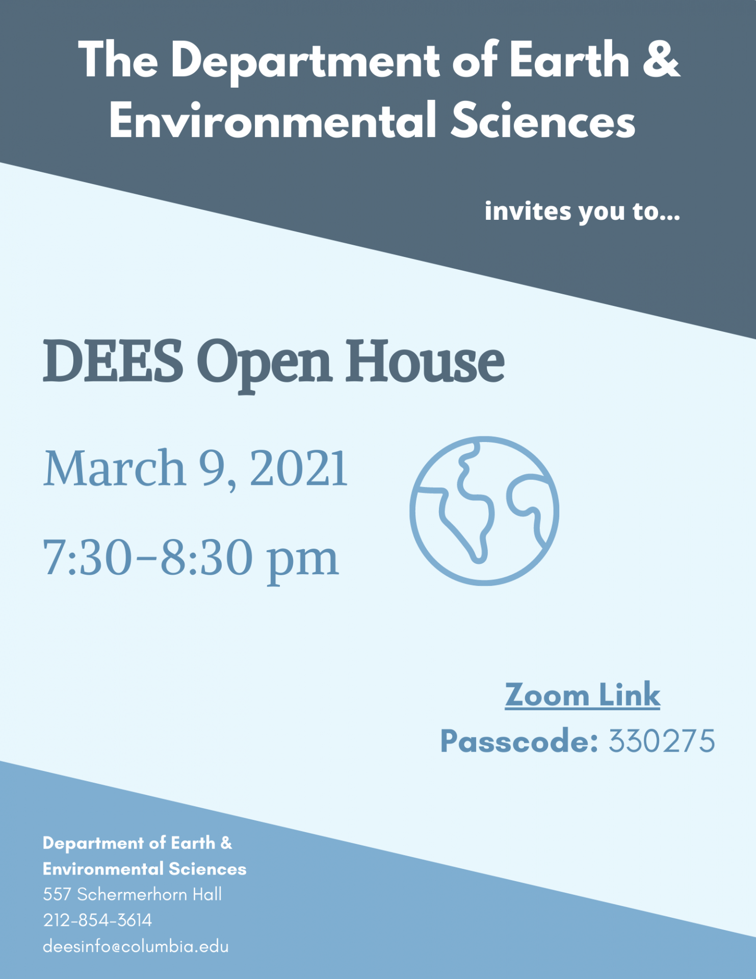 DEES Open House Flyer, March 9 2021