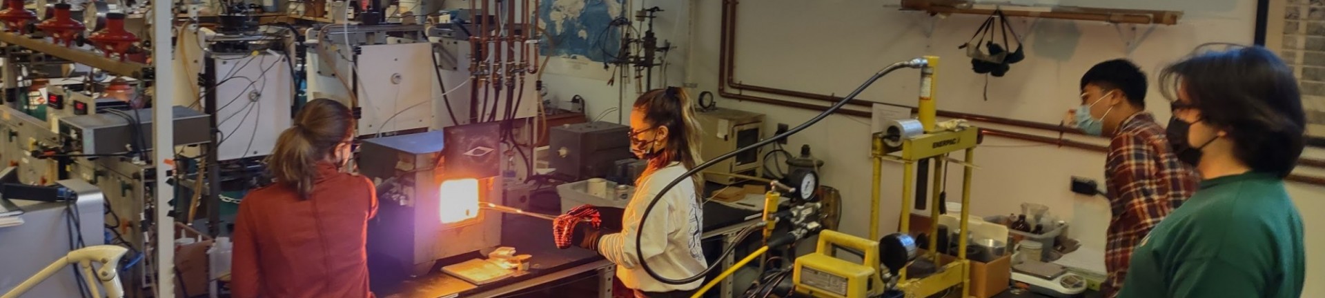 Students working in lab. Credit: Yves Moussallam