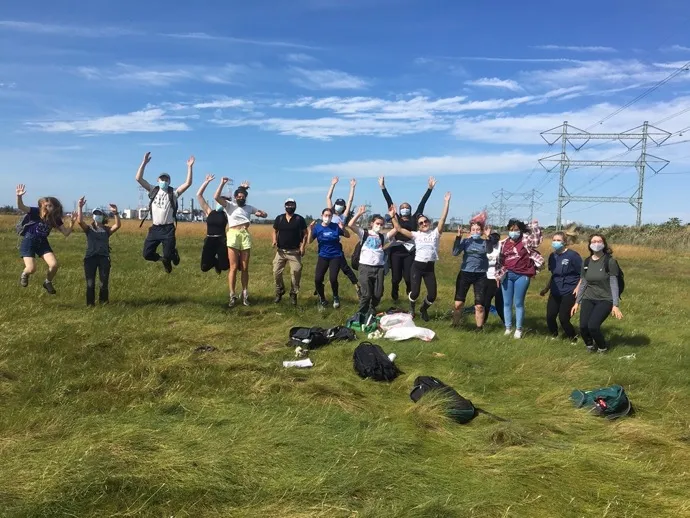 Class field trip to wetlands