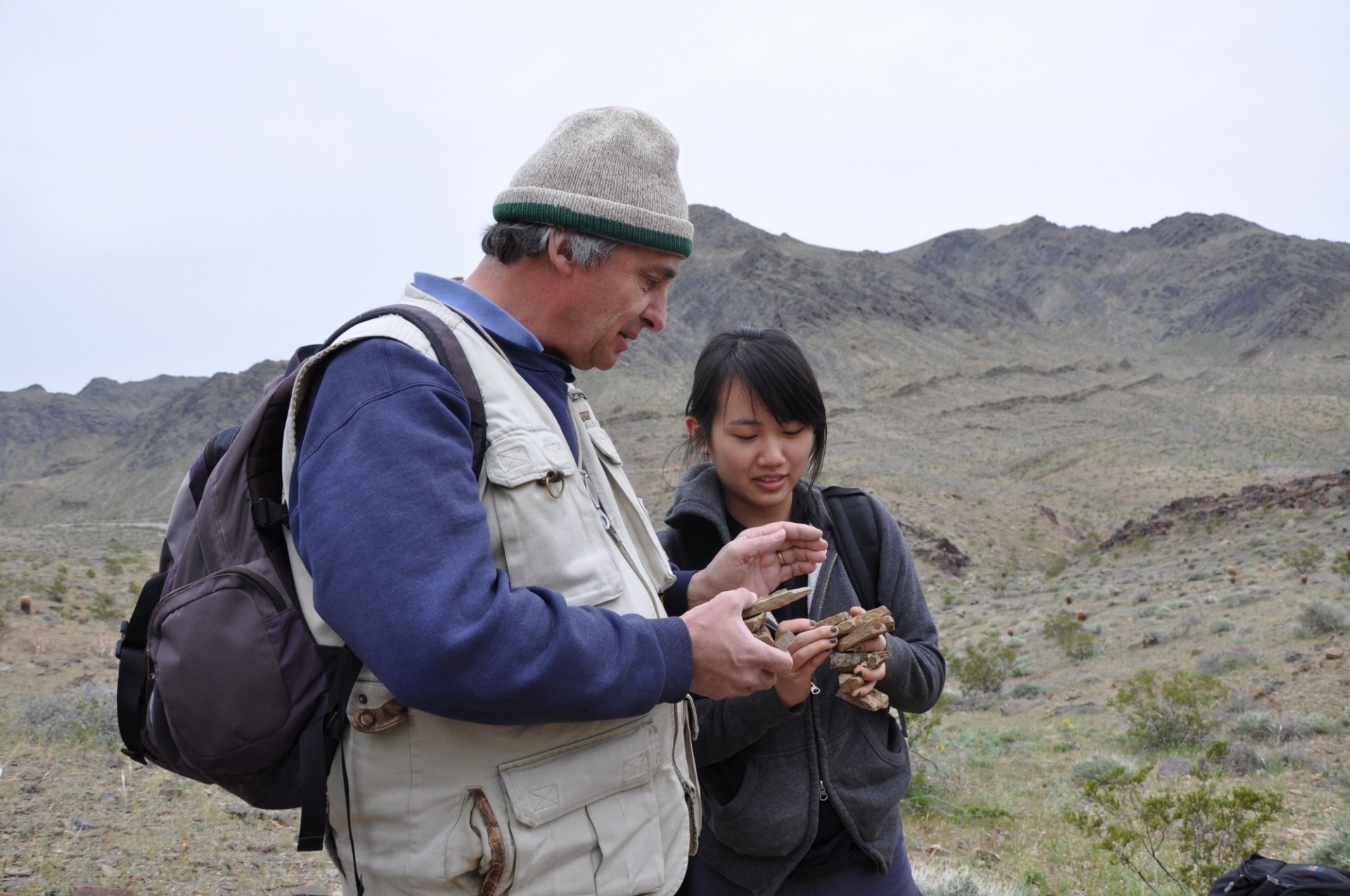 Hunting for trilobites in the Carrara Formation (2011, courtesy Erika Freimuth)